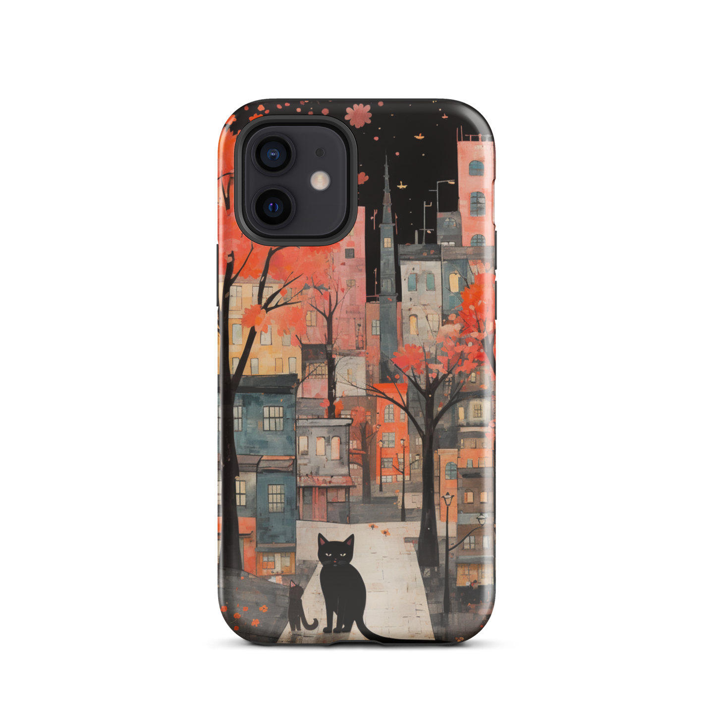 Cat In The Night Tough Case, Shockproof Phone Case,Cool Designed Phone Cases, Pocket-friendly
