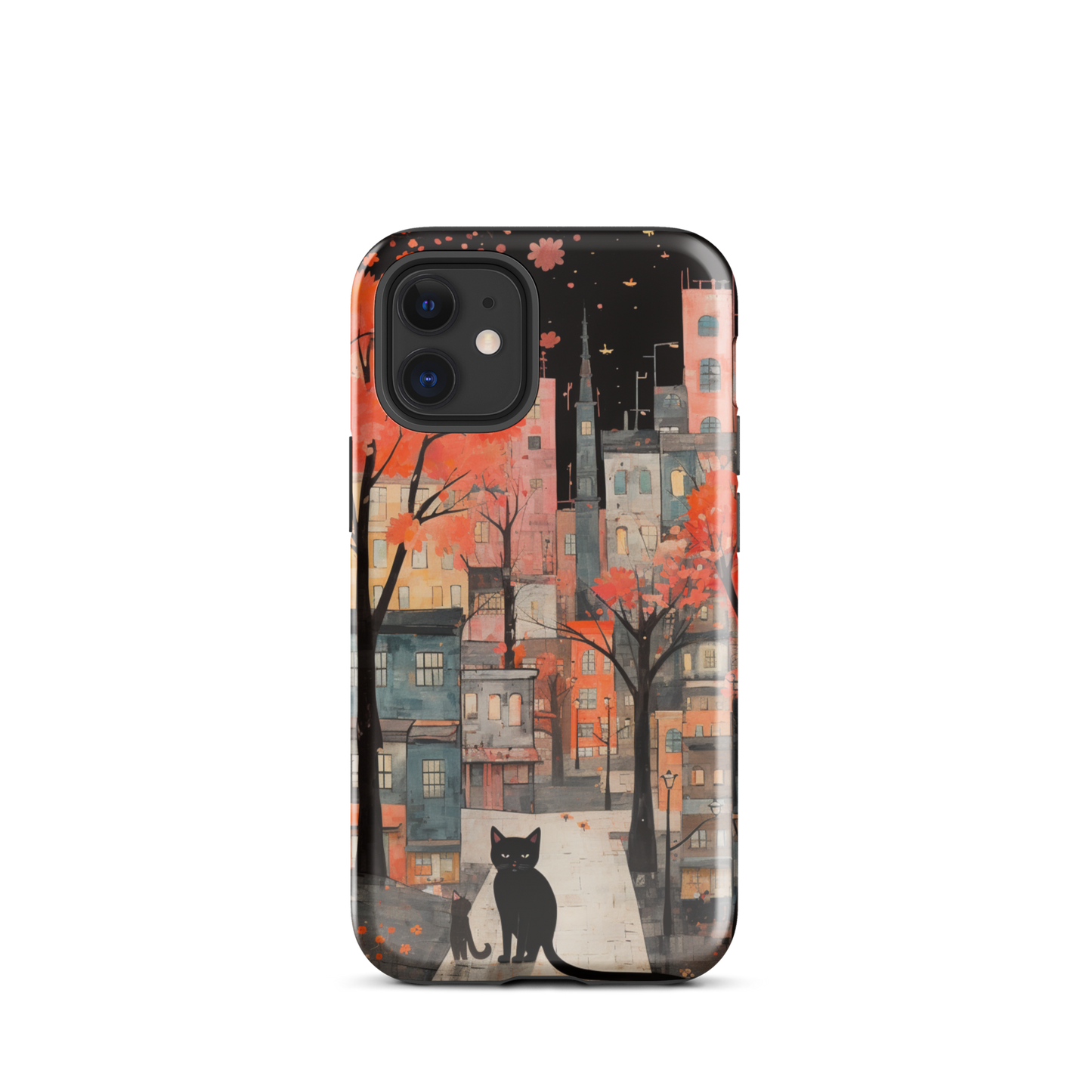 Cat In The Night Tough Case, Shockproof Phone Case,Cool Designed Phone Cases, Pocket-friendly