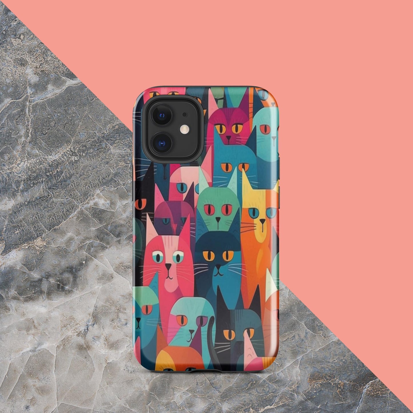 Cat Lady Tough Case, Shockproof Phone Case,Cool Designed Phone Cases, Pocket-friendly