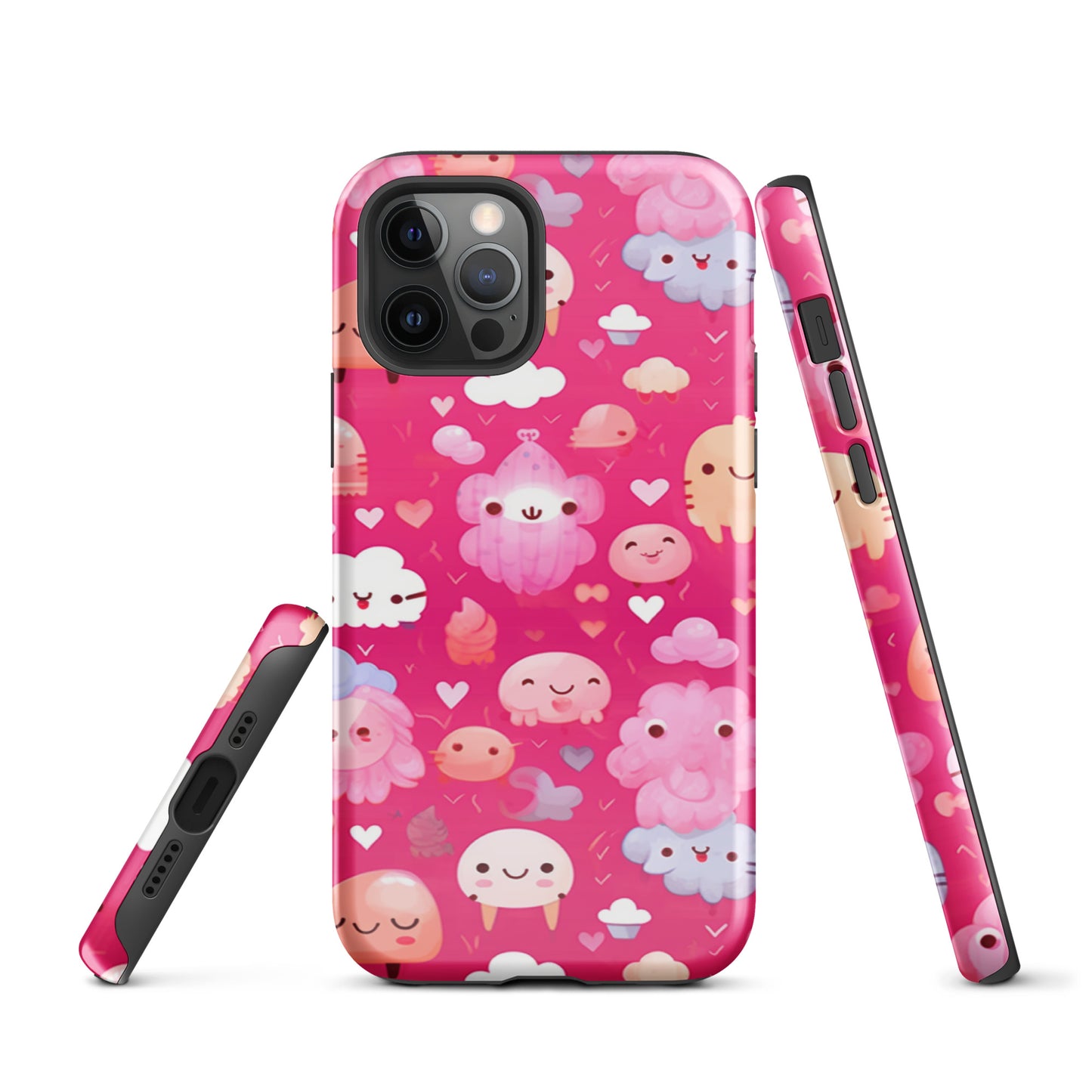 Pink and Fluffy Tough Case, Shockproof Phone Case,Cool Designed Phone Cases, Pocket-friendly