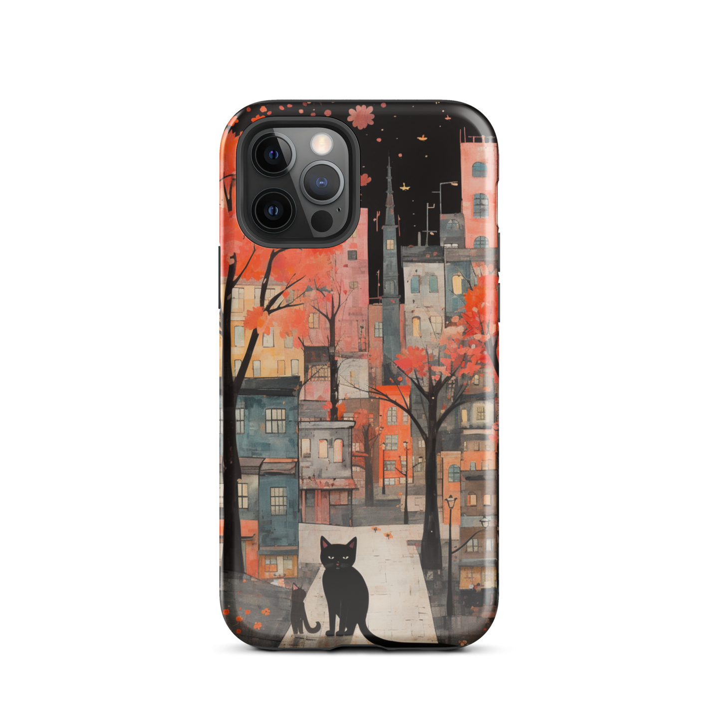 Cat In The Night Tough Case, Shockproof Phone Case,Cool Designed Phone Cases, Pocket-friendly