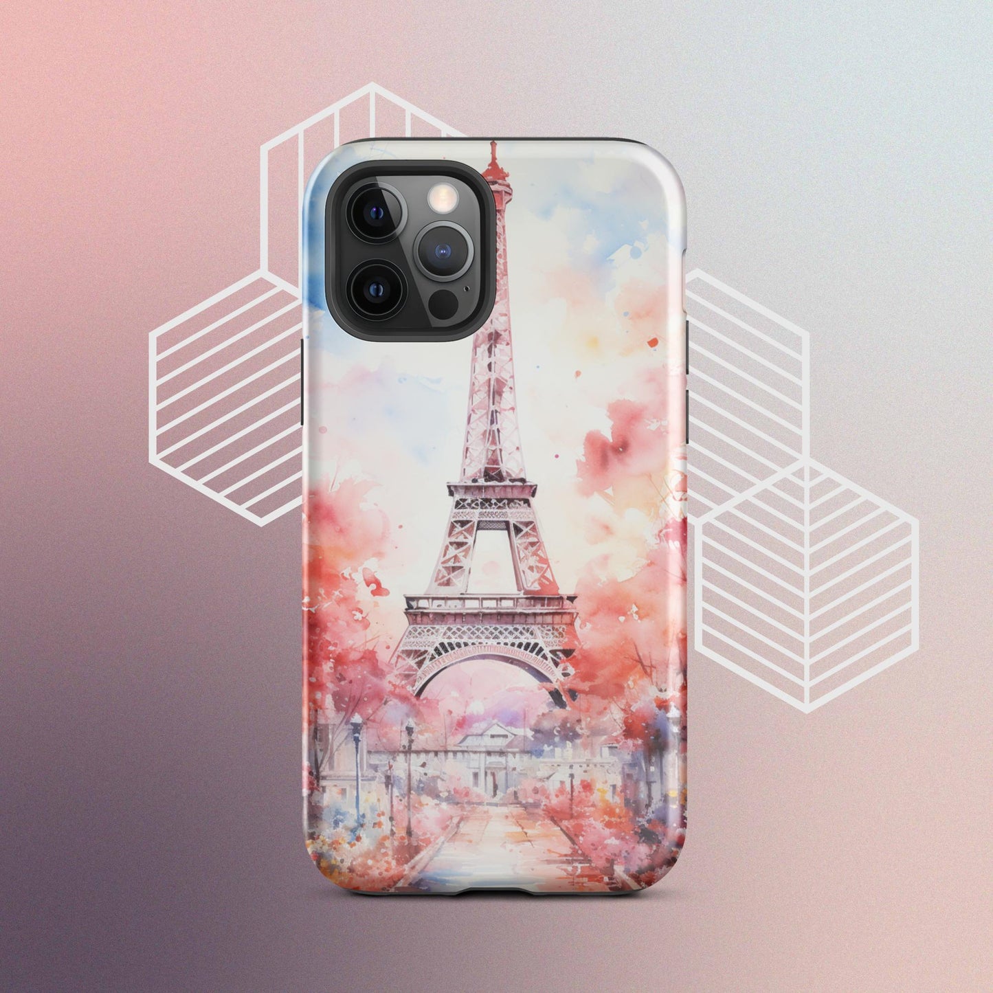 Watercolor Paris Dream Tough Case, Shockproof Phone Case,Cool Designed Phone Cases, Pocket-friendly
