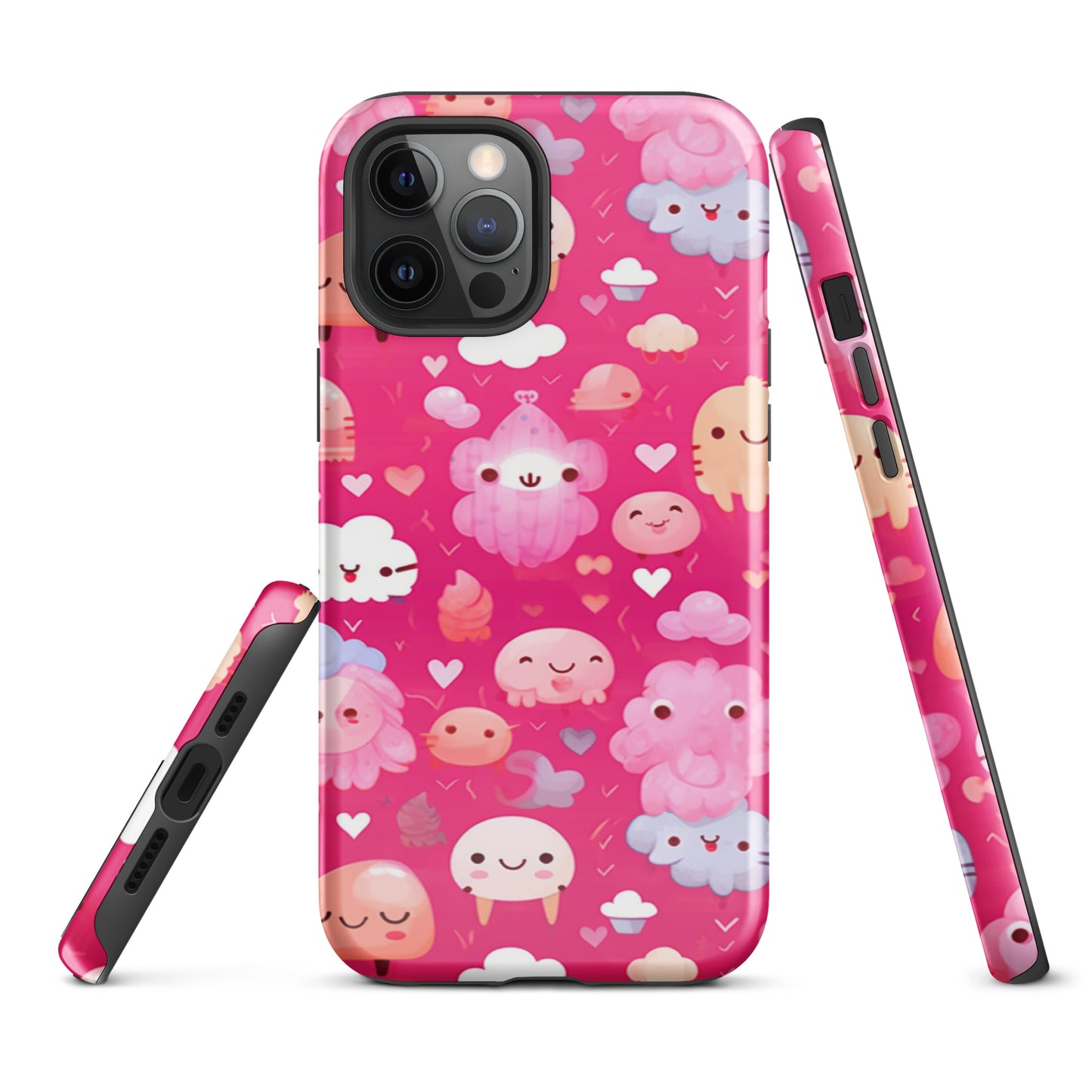 Pink and Fluffy Tough Case, Shockproof Phone Case,Cool Designed Phone Cases, Pocket-friendly