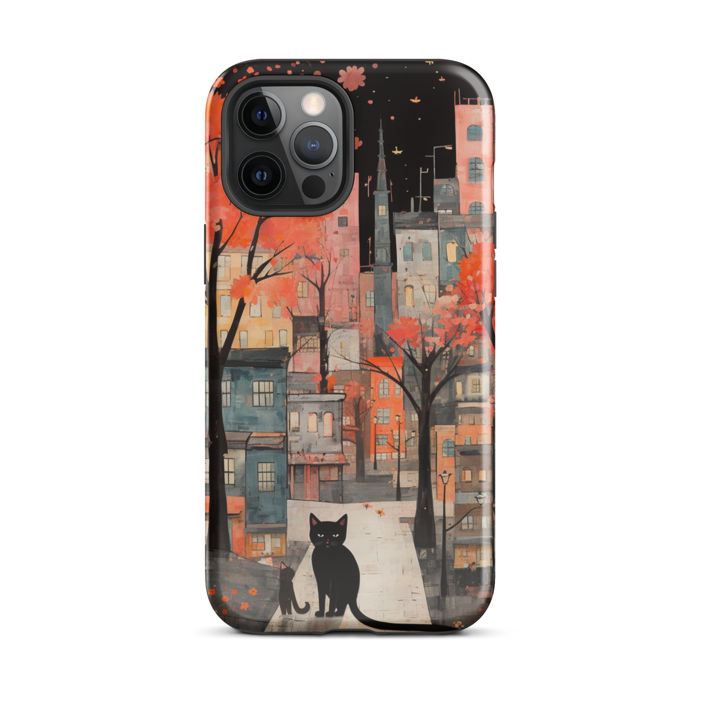 Cat In The Night Tough Case, Shockproof Phone Case,Cool Designed Phone Cases, Pocket-friendly