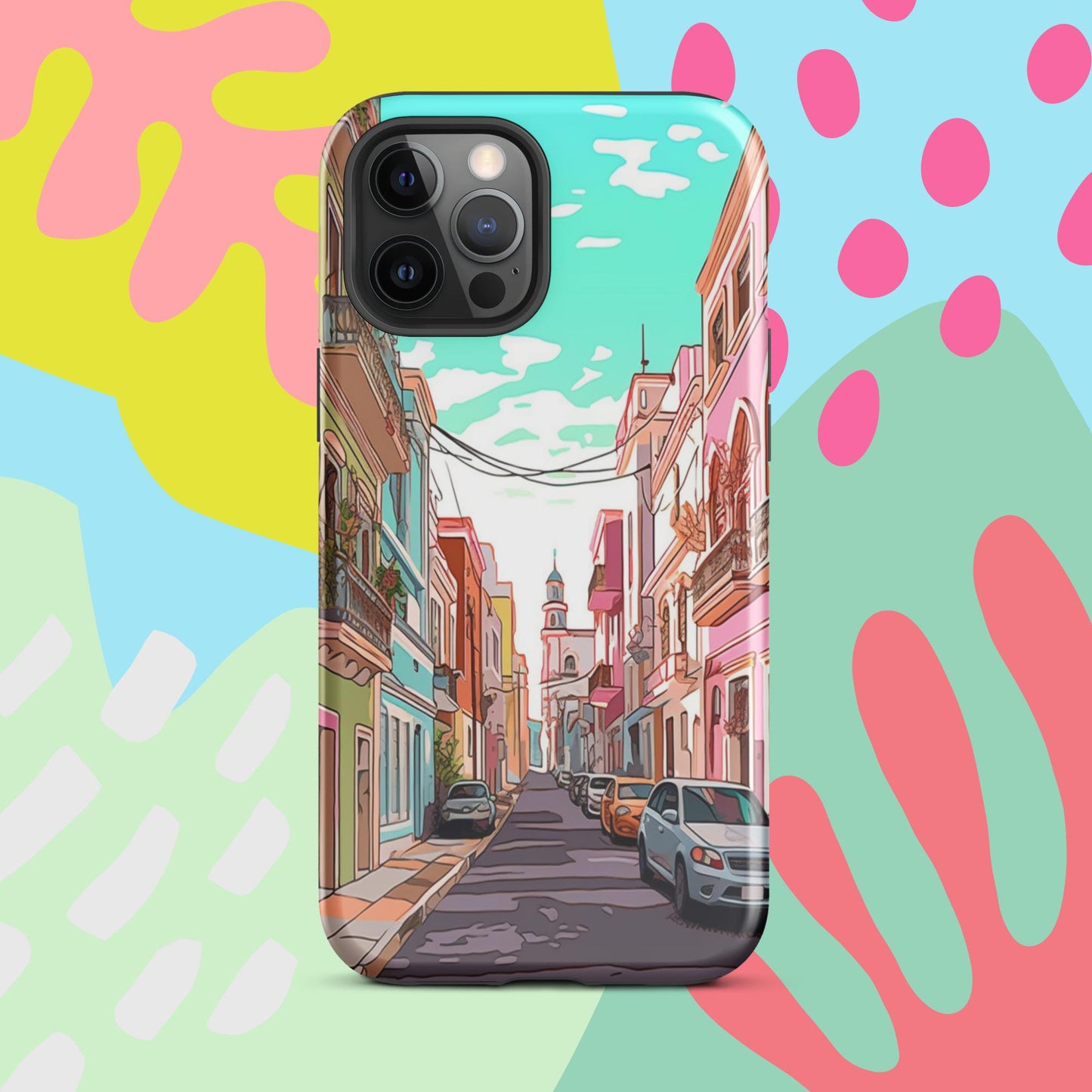 Old San Juan Tough Case, Shockproof Phone Case,Cool Designed Phone Cases, Pocket-friendly