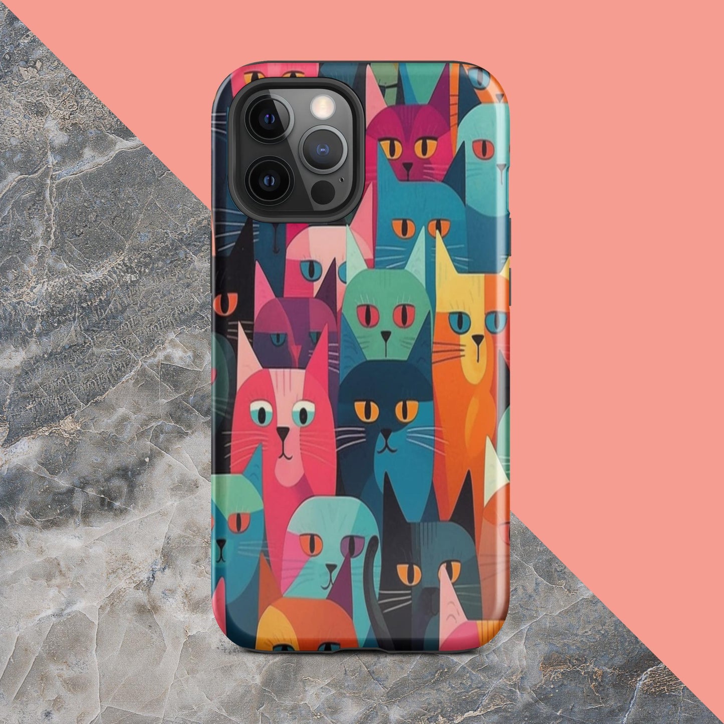Cat Lady Tough Case, Shockproof Phone Case,Cool Designed Phone Cases, Pocket-friendly