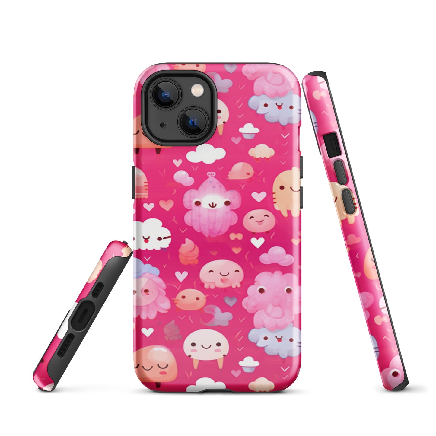 Pink and Fluffy Tough Case, Shockproof Phone Case,Cool Designed Phone Cases, Pocket-friendly
