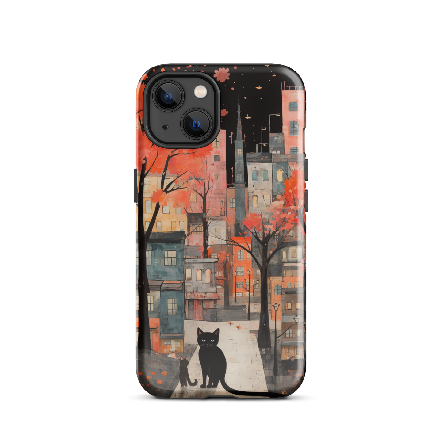 Cat In The Night Tough Case, Shockproof Phone Case,Cool Designed Phone Cases, Pocket-friendly