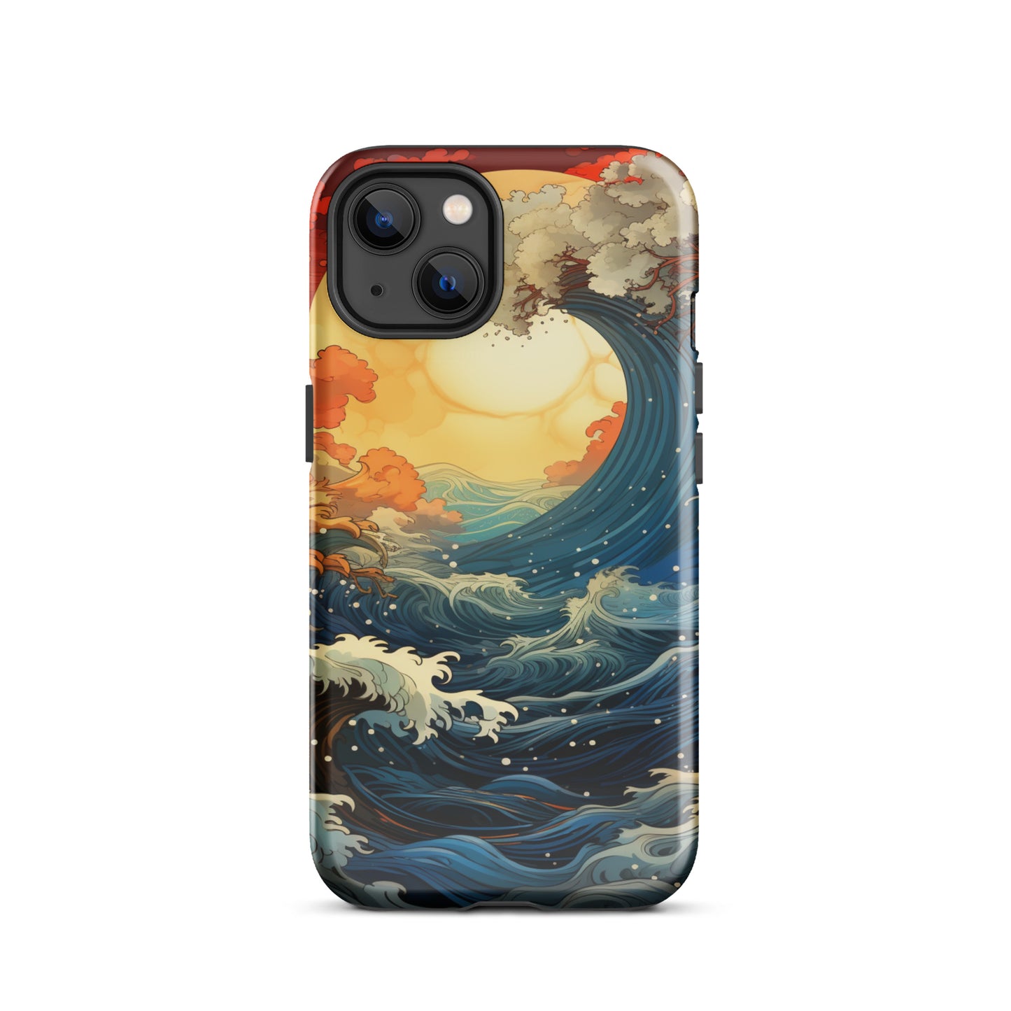 Ocean Tide Tough Case, Shockproof Phone Case,Cool Designed Phone Cases, Pocket-friendly