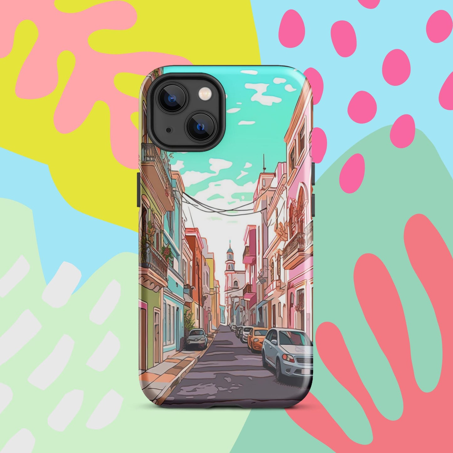 Old San Juan Tough Case, Shockproof Phone Case,Cool Designed Phone Cases, Pocket-friendly
