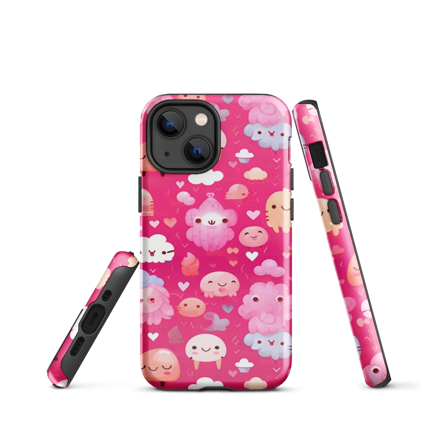 Pink and Fluffy Tough Case, Shockproof Phone Case,Cool Designed Phone Cases, Pocket-friendly