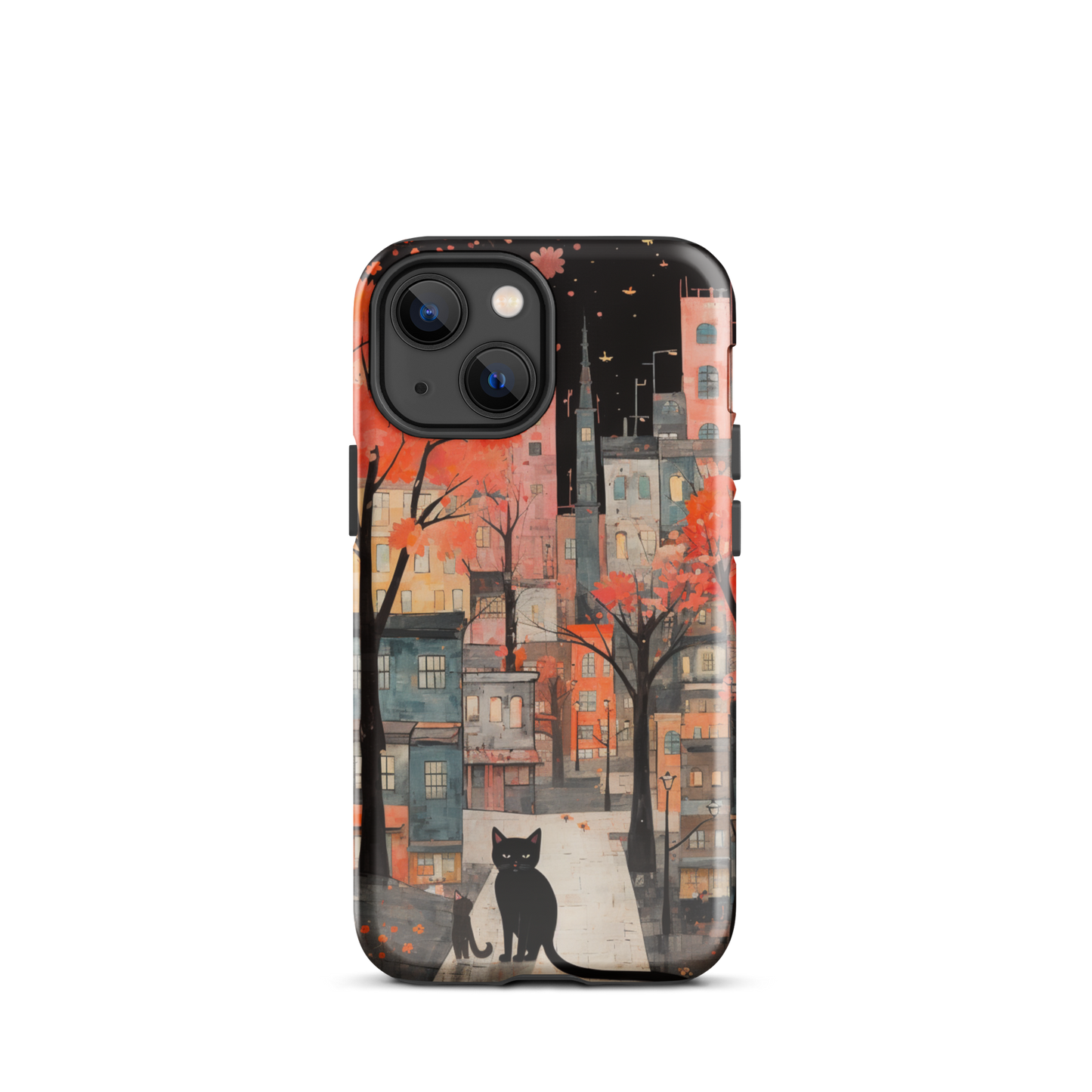Cat In The Night Tough Case, Shockproof Phone Case,Cool Designed Phone Cases, Pocket-friendly