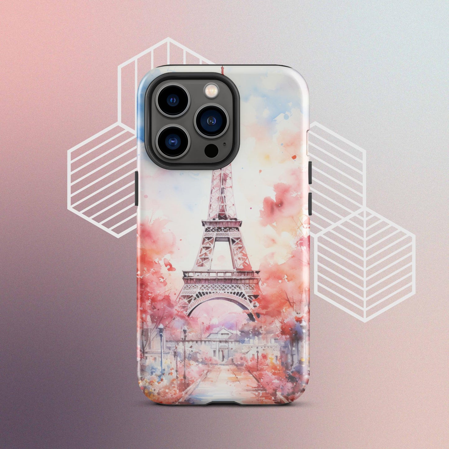 Watercolor Paris Dream Tough Case, Shockproof Phone Case,Cool Designed Phone Cases, Pocket-friendly