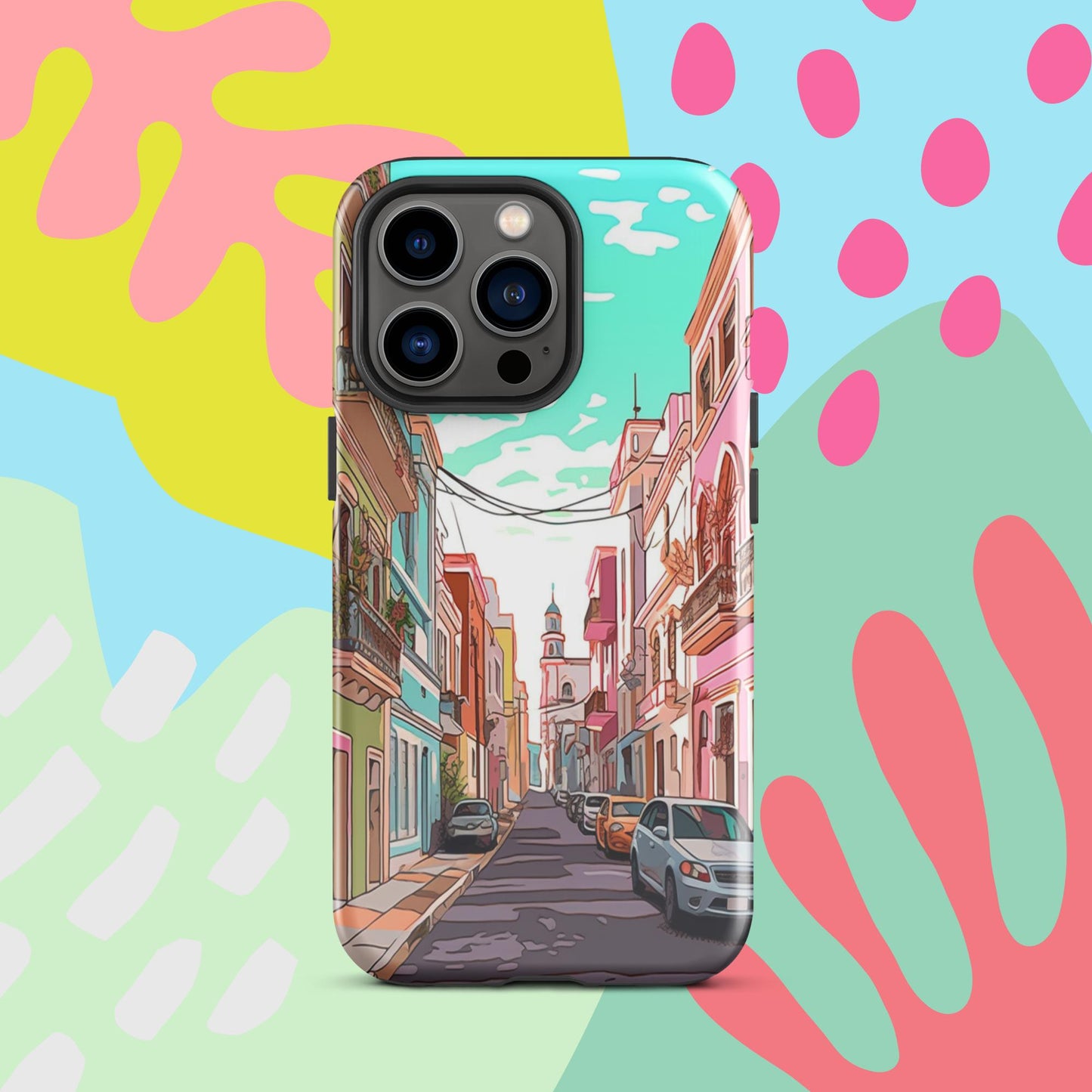 Old San Juan Tough Case, Shockproof Phone Case,Cool Designed Phone Cases, Pocket-friendly