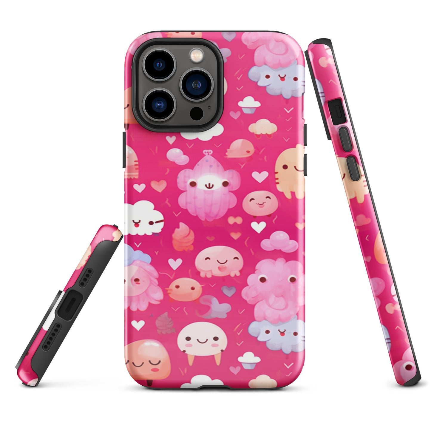 Pink and Fluffy Tough Case, Shockproof Phone Case,Cool Designed Phone Cases, Pocket-friendly