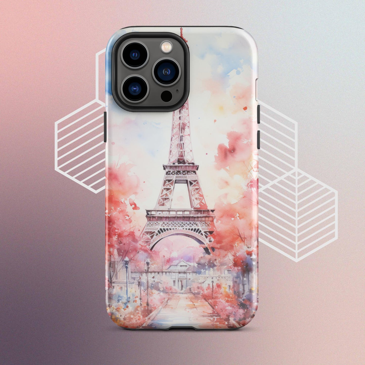 Watercolor Paris Dream Tough Case, Shockproof Phone Case,Cool Designed Phone Cases, Pocket-friendly