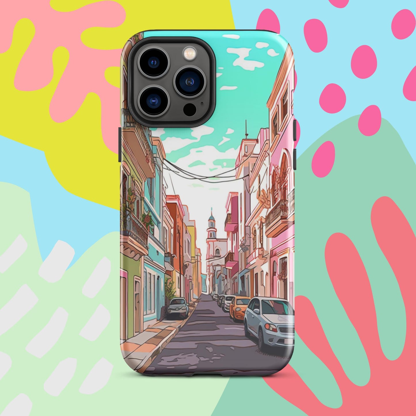 Old San Juan Tough Case, Shockproof Phone Case,Cool Designed Phone Cases, Pocket-friendly