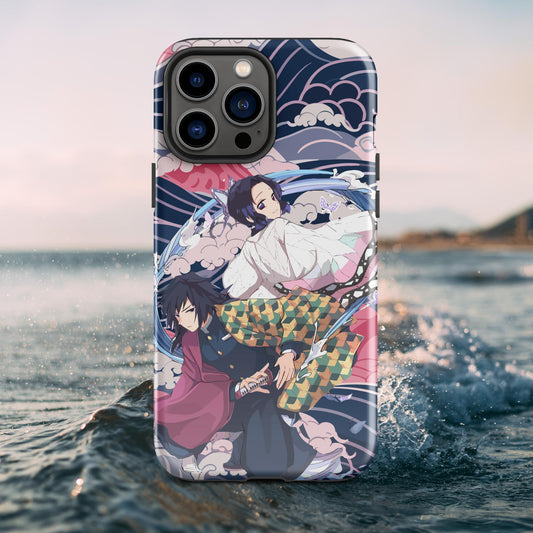 Shinobu Kocho & Giyu Tomioka Tough Case for iPhone®  Shockproof Phone Case, Anime Designed Phone Cases, Pocket-friendly