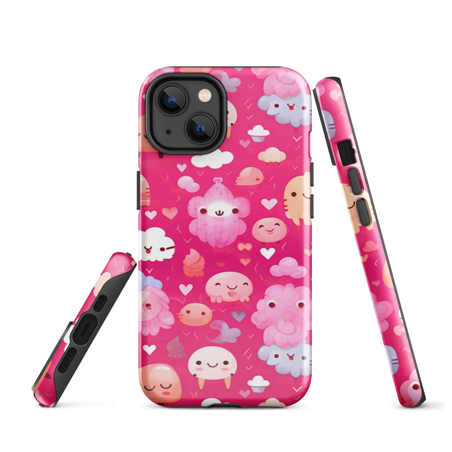 Pink and Fluffy Tough Case, Shockproof Phone Case,Cool Designed Phone Cases, Pocket-friendly