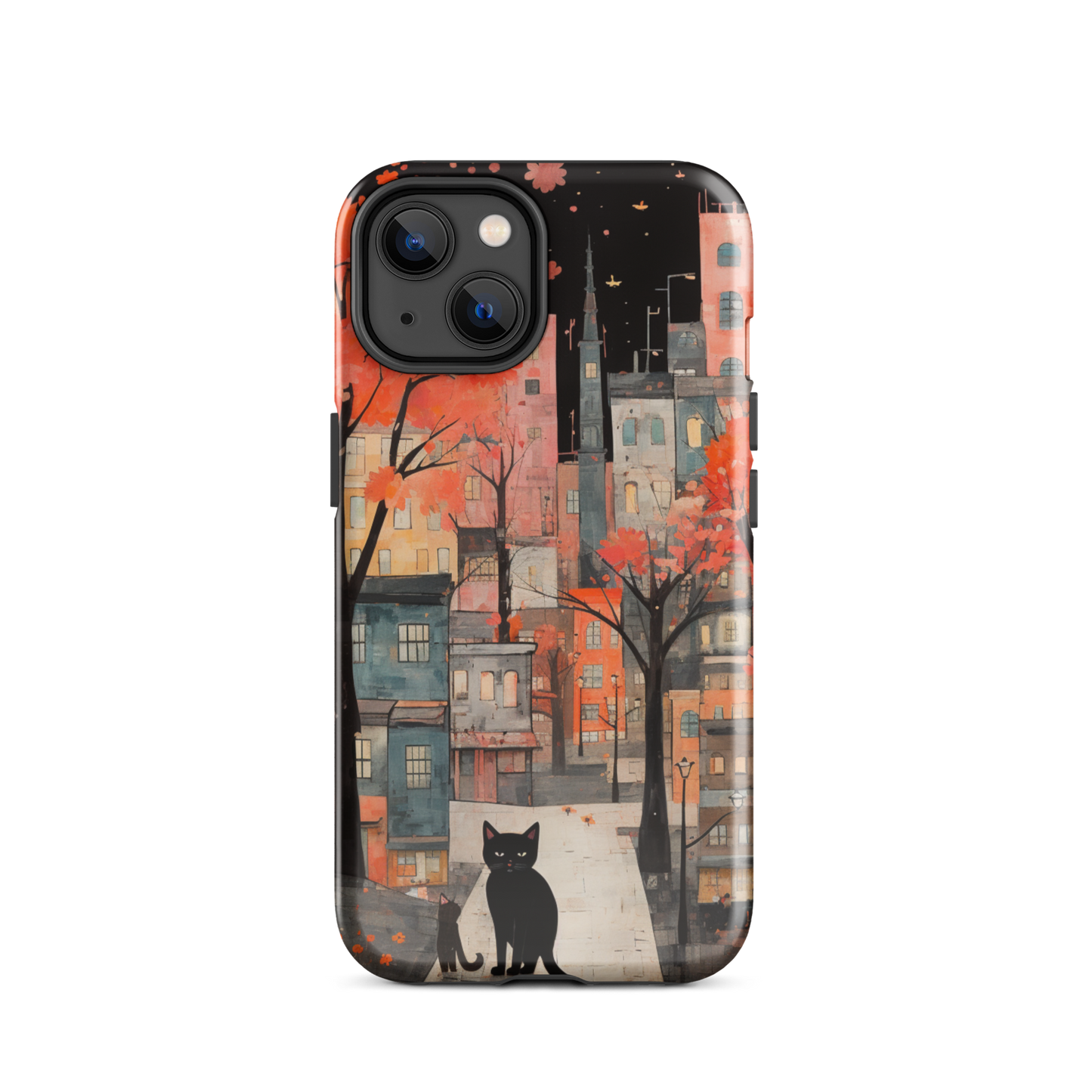 Cat In The Night Tough Case, Shockproof Phone Case,Cool Designed Phone Cases, Pocket-friendly