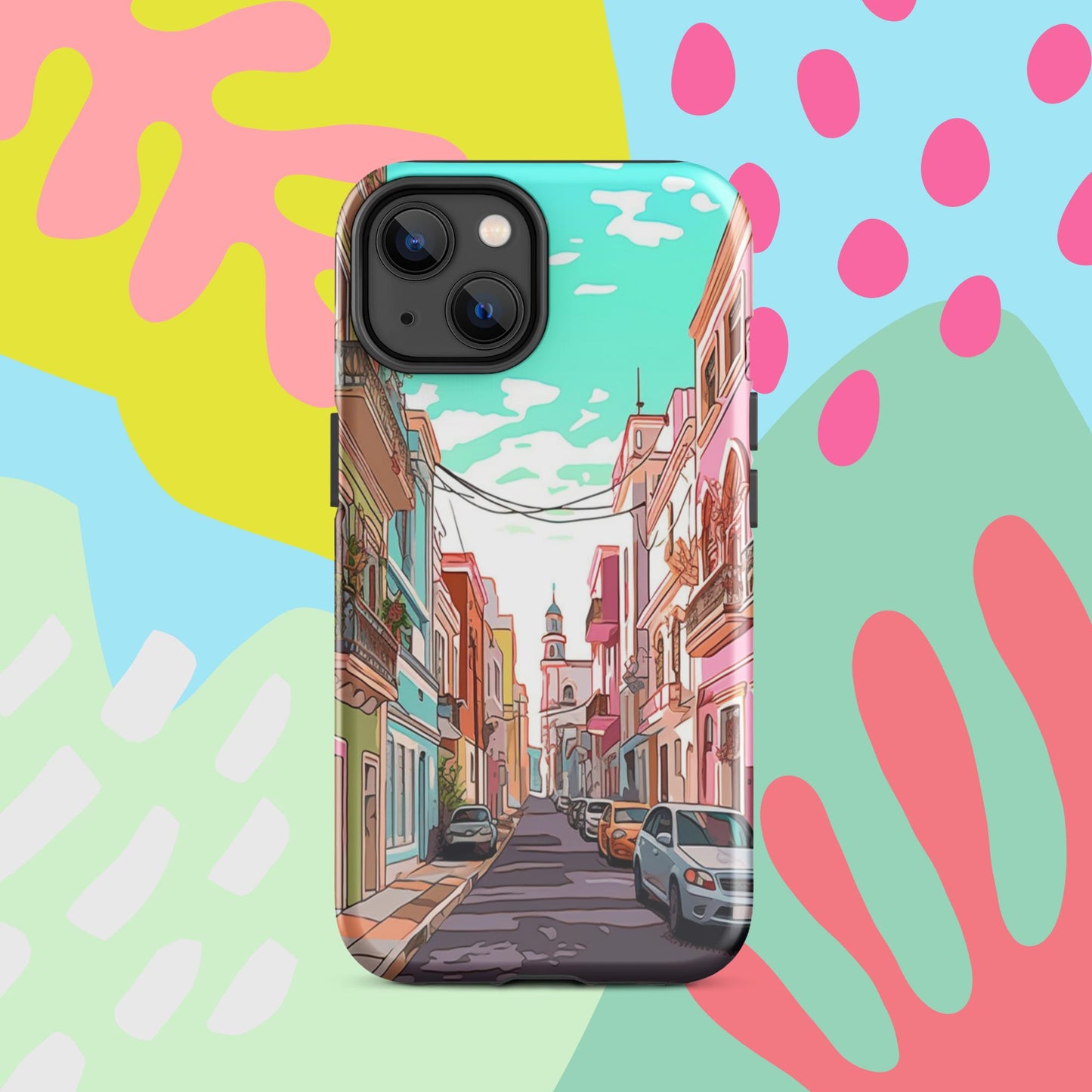 Old San Juan Tough Case, Shockproof Phone Case,Cool Designed Phone Cases, Pocket-friendly