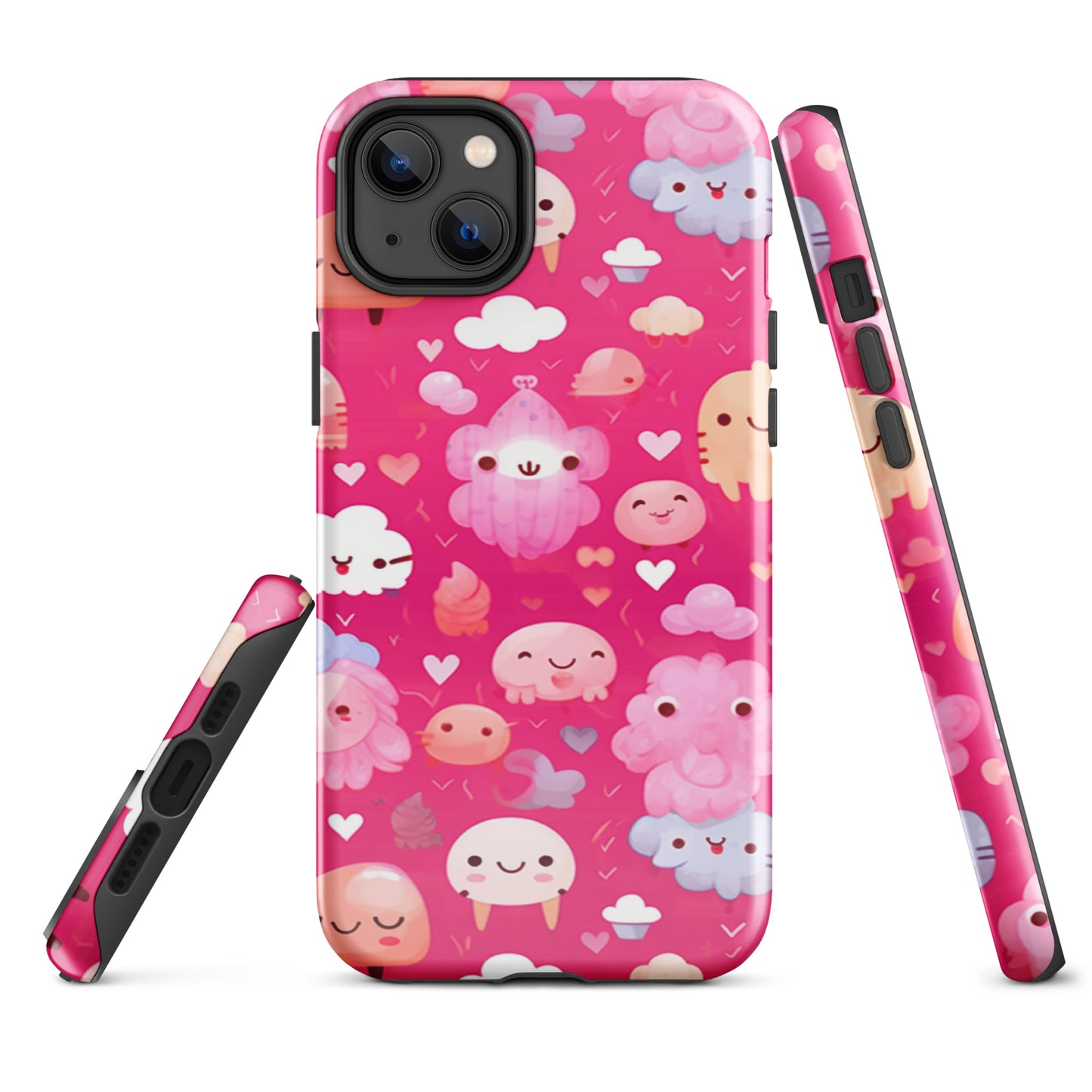 Pink and Fluffy Tough Case, Shockproof Phone Case,Cool Designed Phone Cases, Pocket-friendly