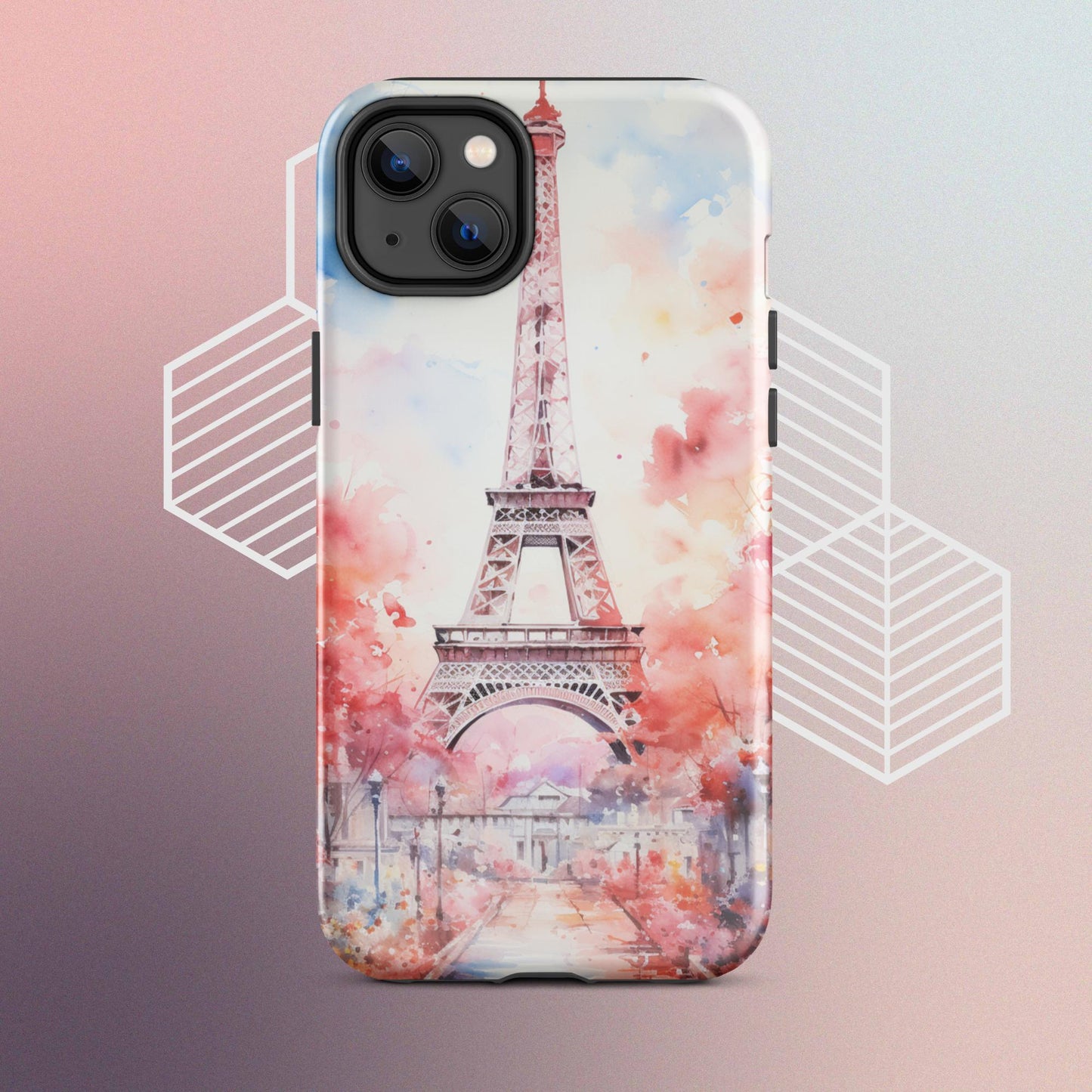 Watercolor Paris Dream Tough Case, Shockproof Phone Case,Cool Designed Phone Cases, Pocket-friendly