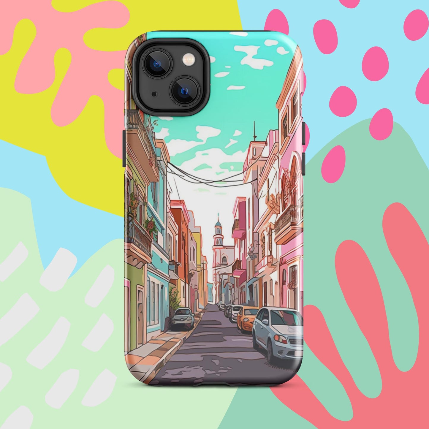 Old San Juan Tough Case, Shockproof Phone Case,Cool Designed Phone Cases, Pocket-friendly