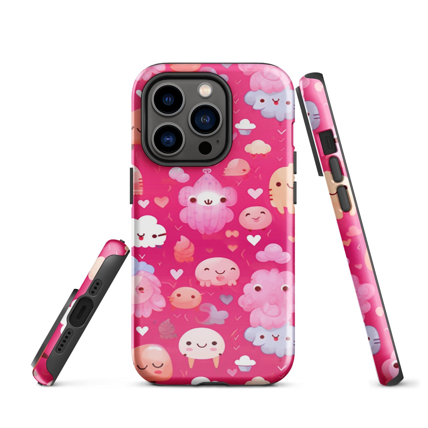 Pink and Fluffy Tough Case, Shockproof Phone Case,Cool Designed Phone Cases, Pocket-friendly
