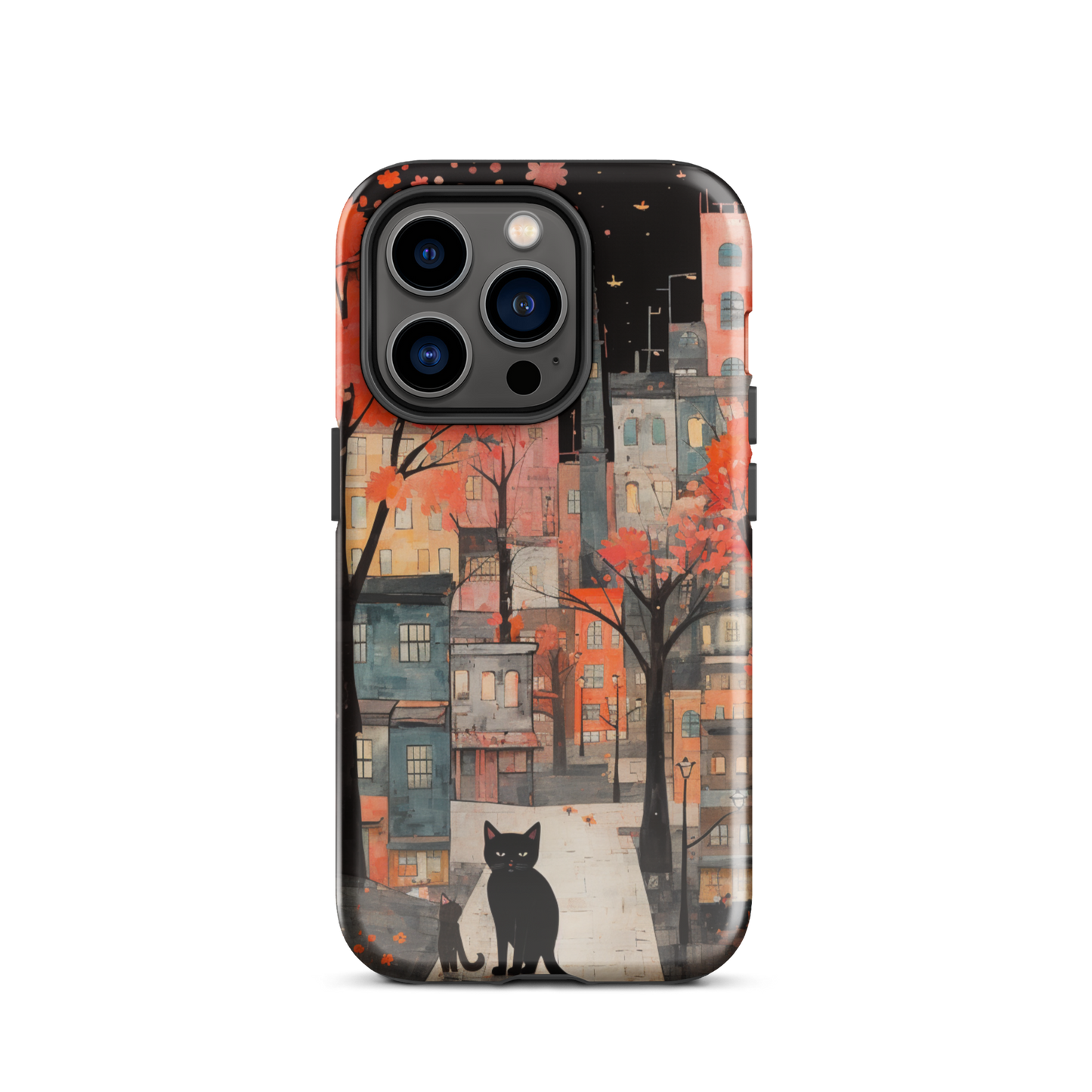 Cat In The Night Tough Case, Shockproof Phone Case,Cool Designed Phone Cases, Pocket-friendly