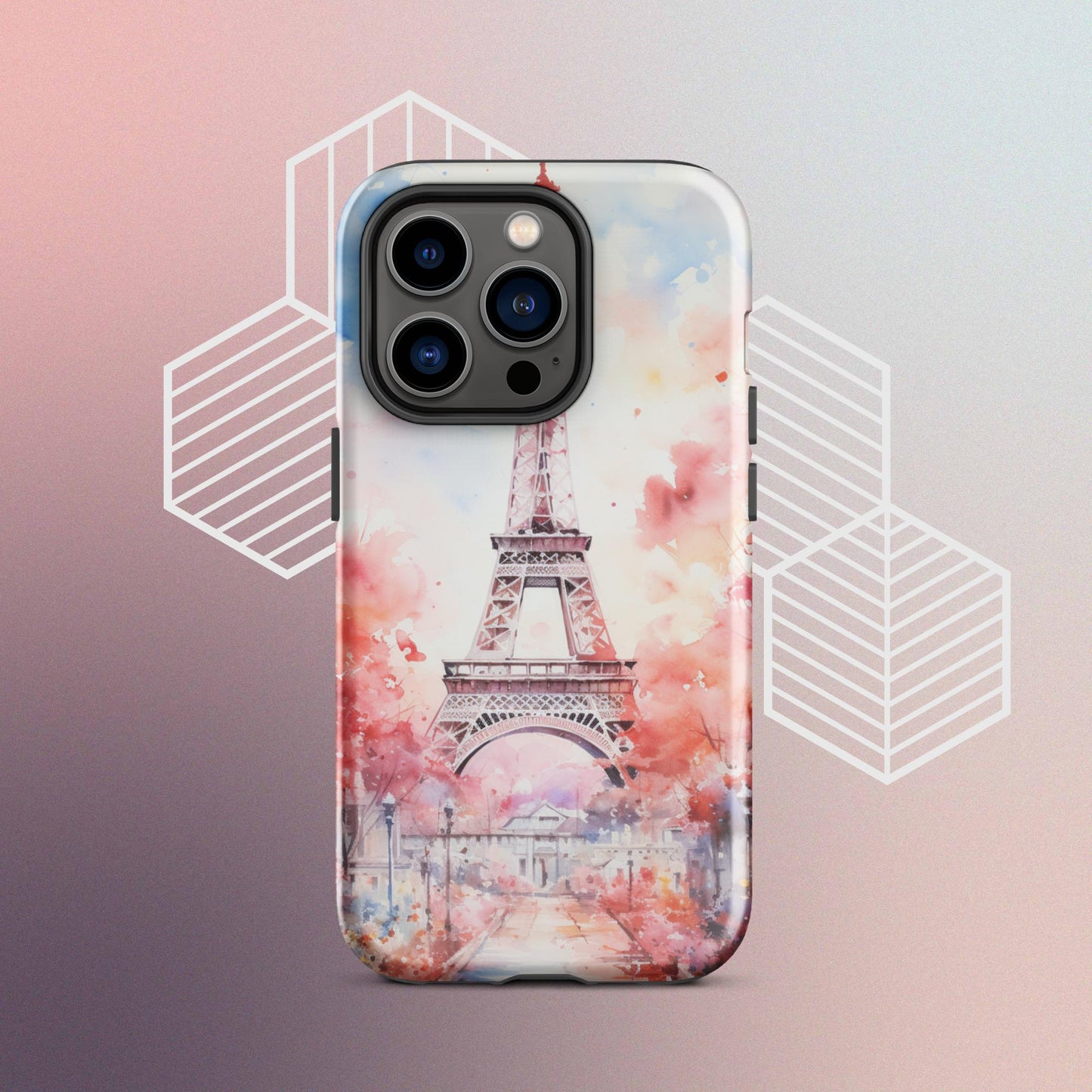 Watercolor Paris Dream Tough Case, Shockproof Phone Case,Cool Designed Phone Cases, Pocket-friendly