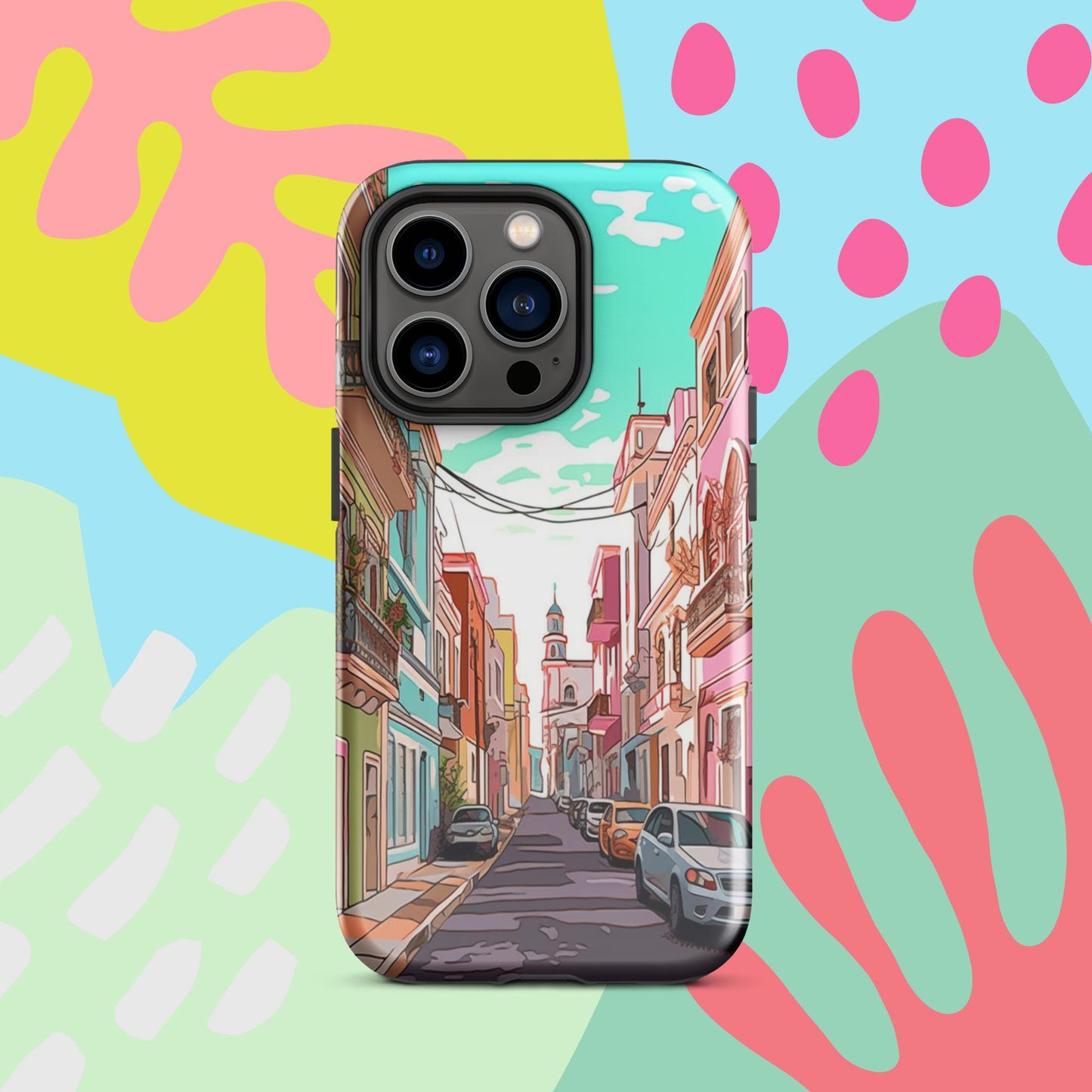 Old San Juan Tough Case, Shockproof Phone Case,Cool Designed Phone Cases, Pocket-friendly