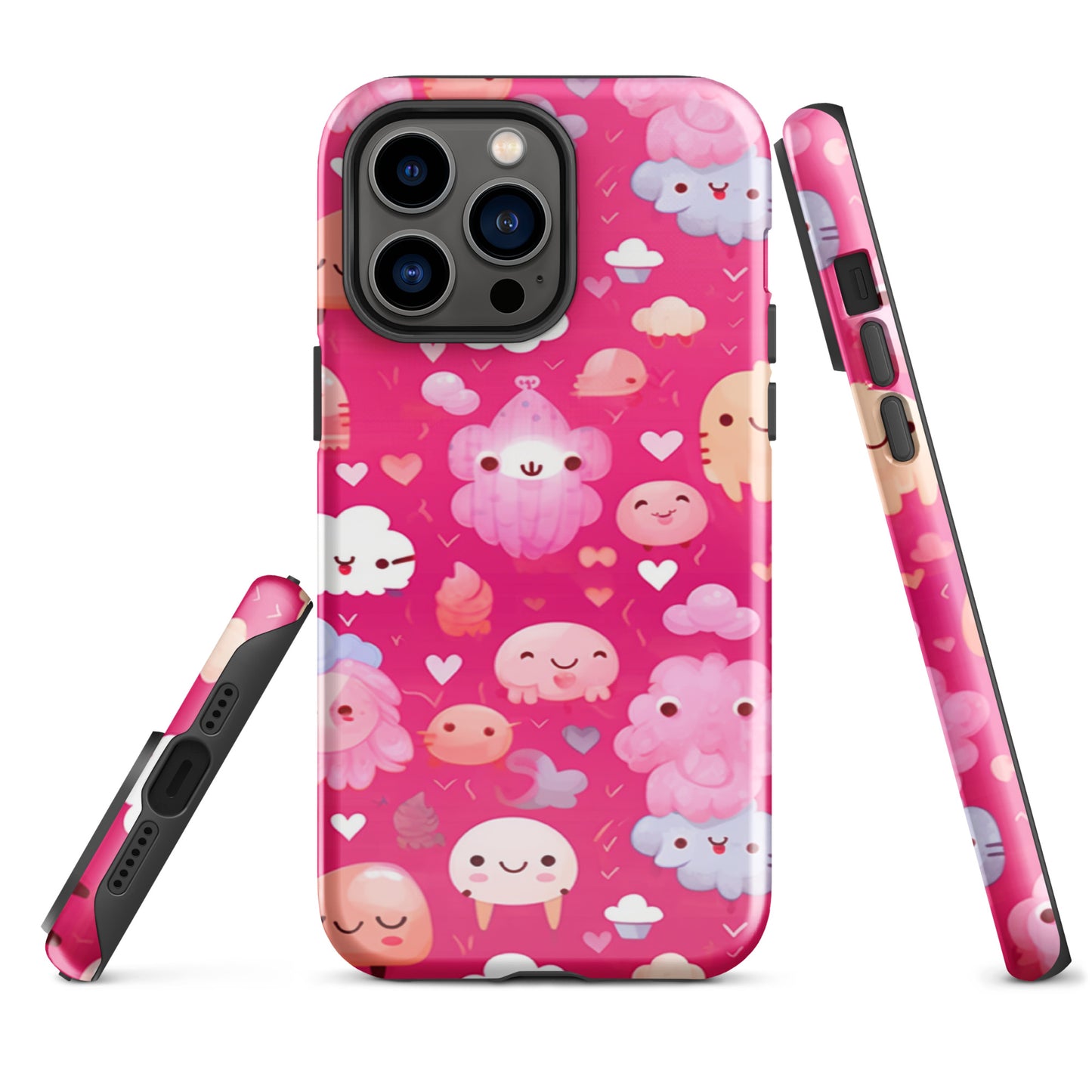 Pink and Fluffy Tough Case, Shockproof Phone Case,Cool Designed Phone Cases, Pocket-friendly