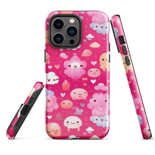 Pink and Fluffy Tough Case, Shockproof Phone Case,Cool Designed Phone Cases, Pocket-friendly