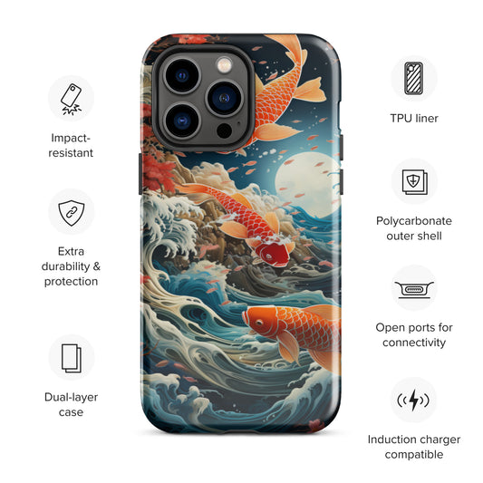 Koi Tough Case, Shockproof Phone Case,Cool Designed Phone Cases, Pocket-friendly