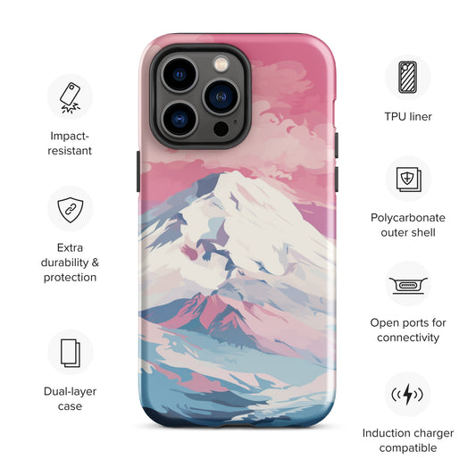 Pastel Mountain Tough Case, Shockproof Phone Case,Cool Designed Phone Cases, Pocket-friendly