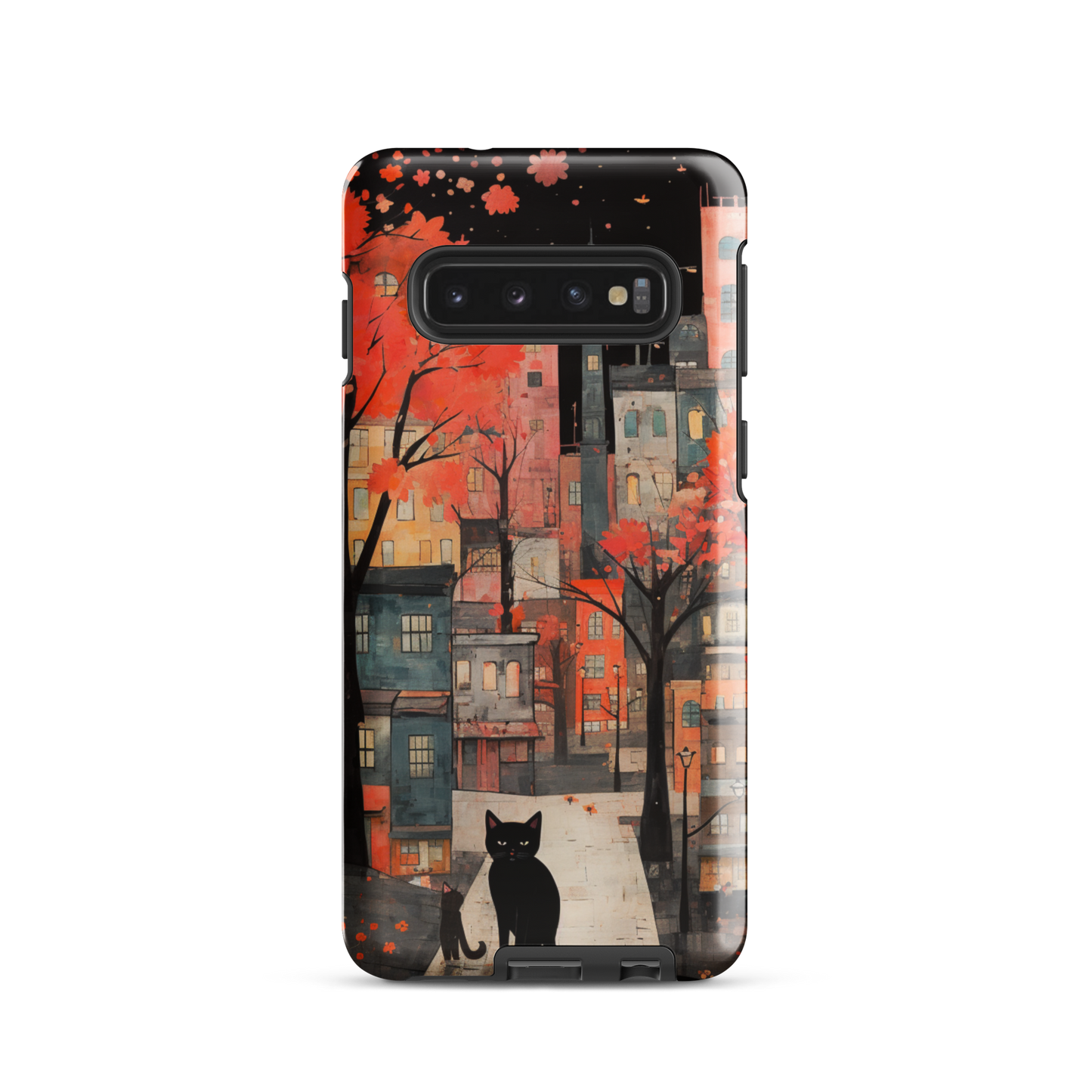 Cat In The Night Tough Case, Shockproof Phone Case,Cool Designed Phone Cases, Pocket-friendly