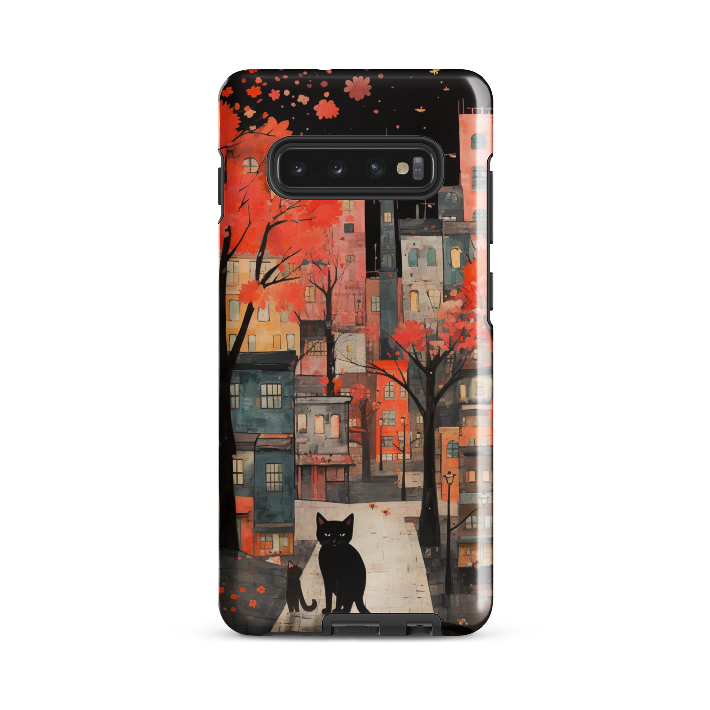 Cat In The Night Tough Case, Shockproof Phone Case,Cool Designed Phone Cases, Pocket-friendly