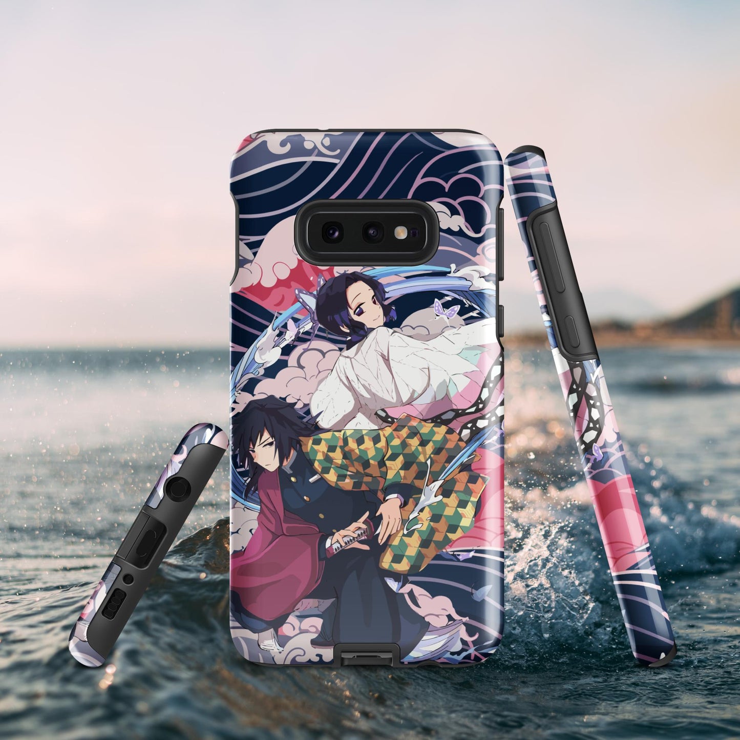 Shinobu Kocho & Giyu Tomioka Tough case for Samsung®, Shockproof Phone Case, Anime Designed Phone Cases, Pocket-friendly