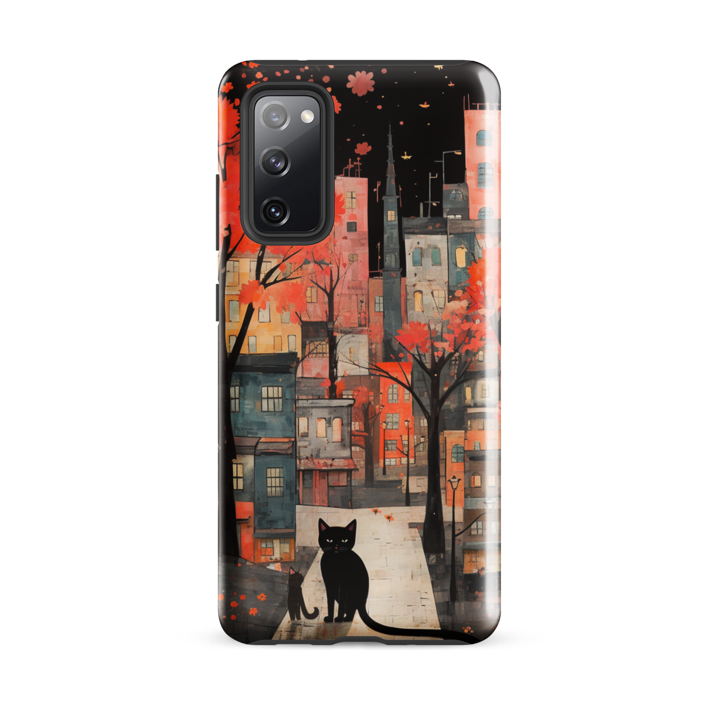 Cat In The Night Tough Case, Shockproof Phone Case,Cool Designed Phone Cases, Pocket-friendly
