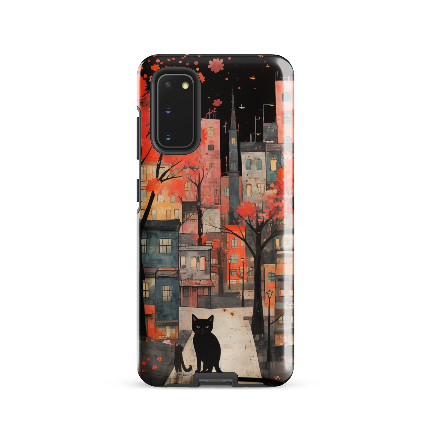 Cat In The Night Tough Case, Shockproof Phone Case,Cool Designed Phone Cases, Pocket-friendly