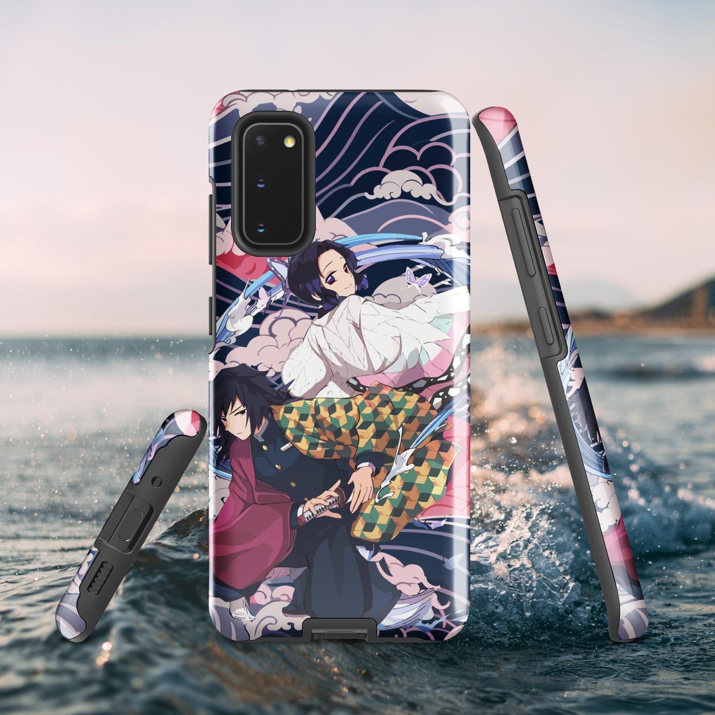 Shinobu Kocho & Giyu Tomioka Tough case for Samsung®, Shockproof Phone Case, Anime Designed Phone Cases, Pocket-friendly