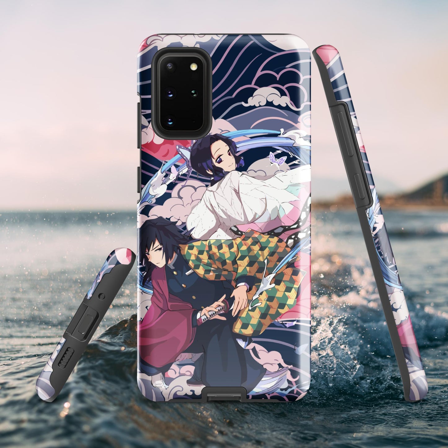 Shinobu Kocho & Giyu Tomioka Tough case for Samsung®, Shockproof Phone Case, Anime Designed Phone Cases, Pocket-friendly
