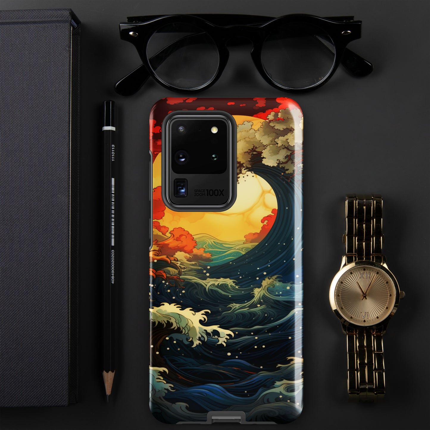 Ocean Tide Tough Case, Shockproof Phone Case,Cool Designed Phone Cases, Pocket-friendly