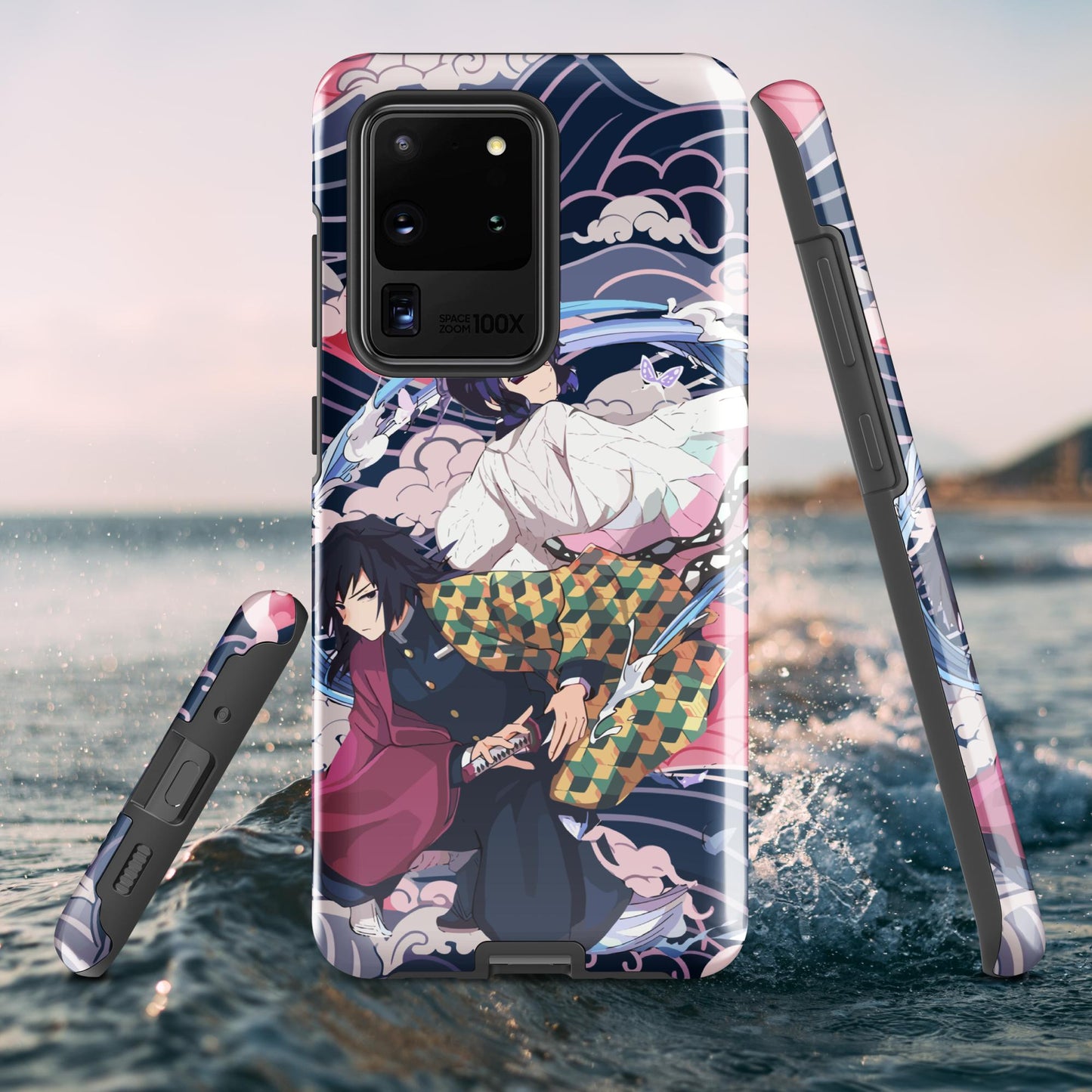 Shinobu Kocho & Giyu Tomioka Tough case for Samsung®, Shockproof Phone Case, Anime Designed Phone Cases, Pocket-friendly