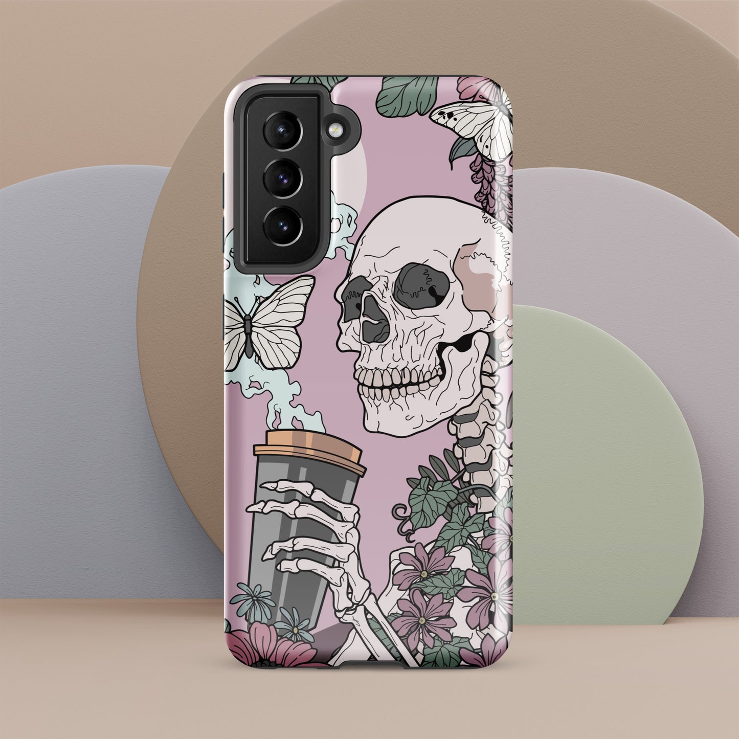 I'm Dead Without My Coffee Tough case for Samsung®, Shockproof Phone Case, Anime Designed Phone Cases, Pocket-friendly