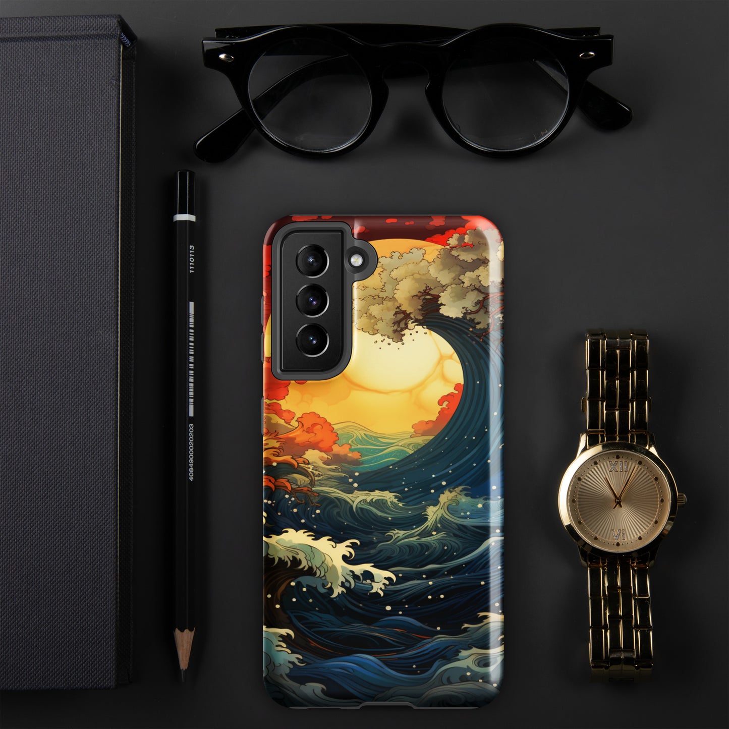 Ocean Tide Tough Case, Shockproof Phone Case,Cool Designed Phone Cases, Pocket-friendly