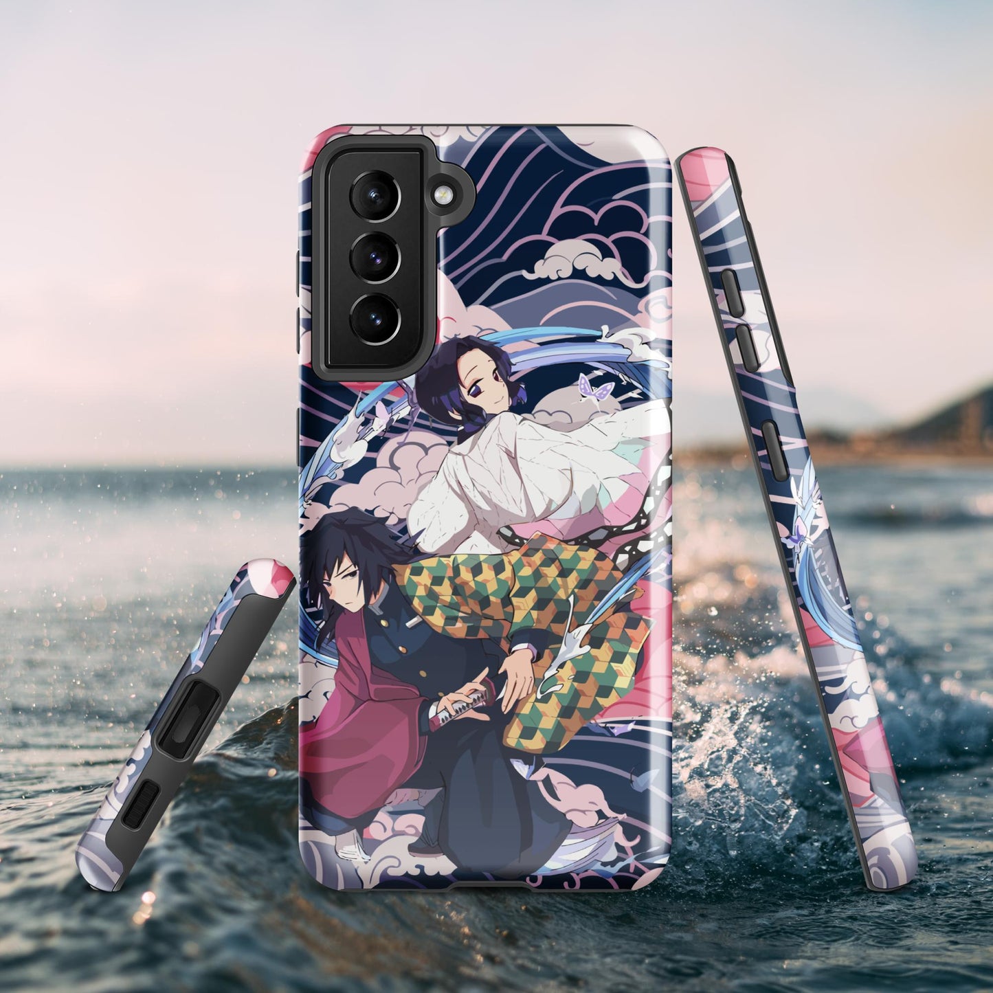 Shinobu Kocho & Giyu Tomioka Tough case for Samsung®, Shockproof Phone Case, Anime Designed Phone Cases, Pocket-friendly