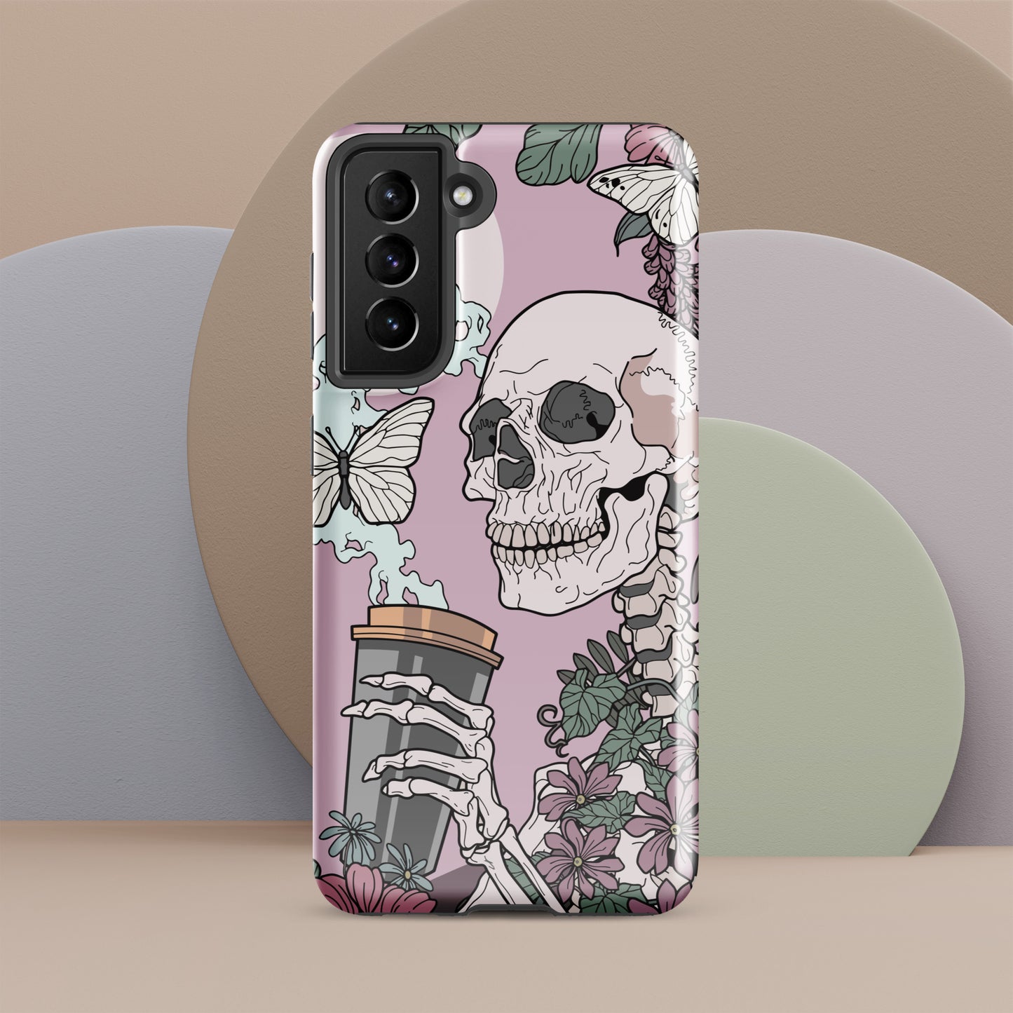 I'm Dead Without My Coffee Tough case for Samsung®, Shockproof Phone Case, Anime Designed Phone Cases, Pocket-friendly