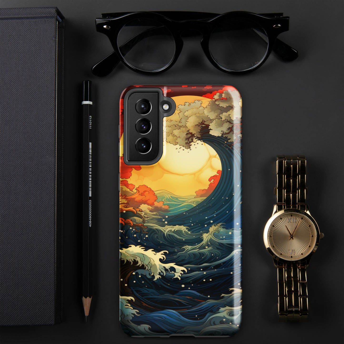Ocean Tide Tough Case, Shockproof Phone Case,Cool Designed Phone Cases, Pocket-friendly
